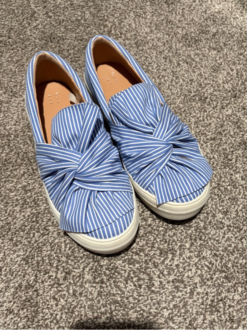 Women’s Pinstripe Slip-ons